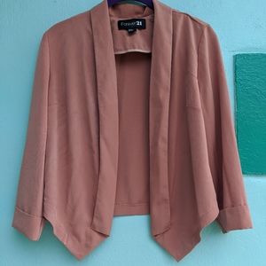 Forever 21 Blush cropped blazer